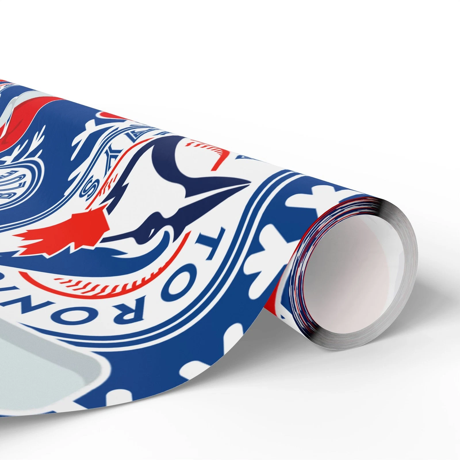 Toronto Blue Jays Gift Wrapping Paper, Baseball Team Holiday