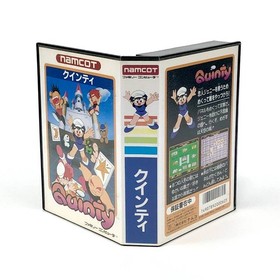 Famicom Quinty Comes with box theory, flyers, and postcards. Has damage.