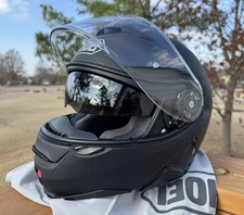 Shoei Neotec II Helmet Modular (S) 55-56cm Matte Black Neotec 2 New Shield, Bag