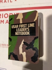 US United States Army Reserves First Line Leaders Notebook Camo NOS New Rare