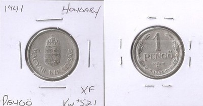 HUNGARY  1 pengo 1941 High grade!!!
