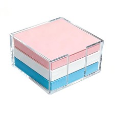 Acrylic Sticky Note Holder, 3x3 Inch Crystal Clear Sticky Note Dispenser for ...
