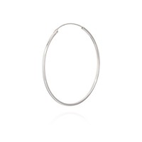 Einzel 925 Sterling Silber Creole Ohrring Ohrschmuck OhrhäNger 45Mm 5169