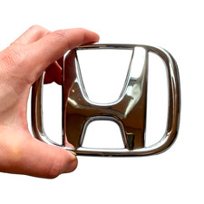 Honda Accord Grille Emblem Chrome Badge Silver Logo For 2008 - 2017 Grill