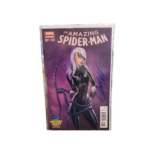 Amazing Spiderman #2 Midtown Comics Variant SIGNED by J Scott Campbell Black Cat