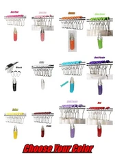 Beaded Easy Glide Shower Curtain Hooks, stainless steel shower rings 12pcs New