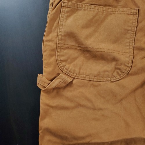 Dickies 38x28** Relaxed Fit Straight Carpenter Duck Jean Pants Rinsed Brown Duck - Picture 17 of 20