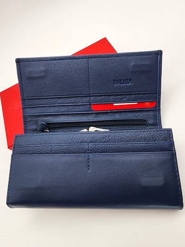 Women's Genuine Leather Long Clutch Wallet Balisa Classic - Picture 8 of 35