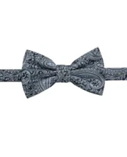 MSRP $50 Ryan Seacrest Distinction Men's Zinnia Paisley Bow Tie Blue One Size