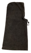 Gray Fleece Balaclava Hooded Neck Warmer Hood One Size Ski Mask Winter Sports