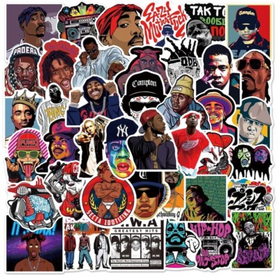 10 PCS Hip Hop Rapper Rap Music Stickers BRAND NEW