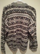 Vintage Clothing Sweater - David Taylor - Large L - Multi-Color - 100 Acrylic