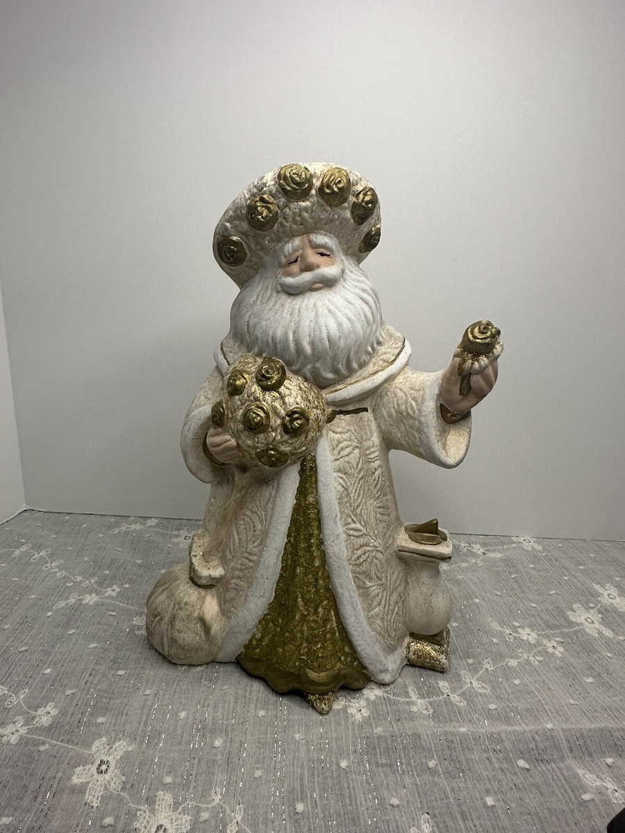 s.santa ベージュ38 Vintage Old World Santa Bisque Rose Santa Gare Beautifully Hand
