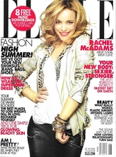 Elle Magazine Rachel McAdams Summer Fashion Beauty Tips Skincare Accessories