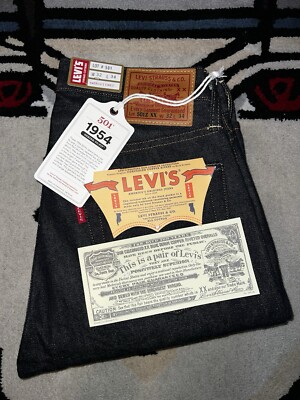 LVC Levi s Vintage Clothing 501Z XX 1954 Selvedge Denim Jeans 32X34 Made JAPAN