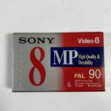 Sony Blank Cassette Tape 60 90 PAL m 8 mm MP Video 8 New Sealed Camcorder Record