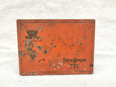 1930s Vintage State Express 777 50 Cigarette Litho Tin Box England CG258