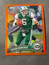 2011 Topps Chrome Orange Refractor Mark Sanchez #170