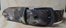 REALTREE CAMO HUNTING DOG COLLAR - LEATHER WITH CANVAS OVERLAY SIZE 18"