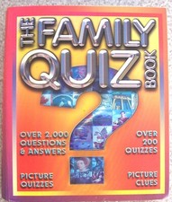 FAMILY QUIZ BOOK PICTURE CLUES--OVER 200 QUIZZES--0VER 2,000 QUESTIONS /ANSWERS