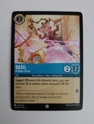 DISNEY LORCANA RISE OF THE FLOODBORN NON FOIL Basil 139