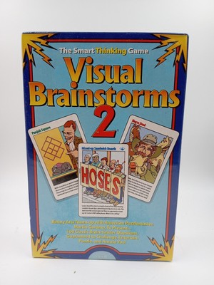 Visual Brainstorms 2 The Smart Thinking Game Binary Arts 100 Question Cards 