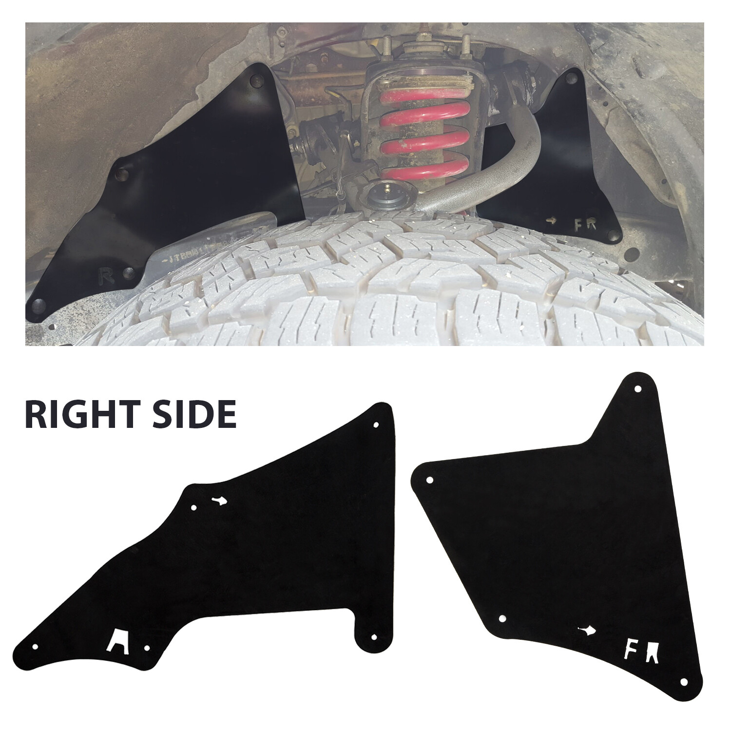 Set Of 4 Splash Seals & Clips For 2003-2009 Toyota 4runner