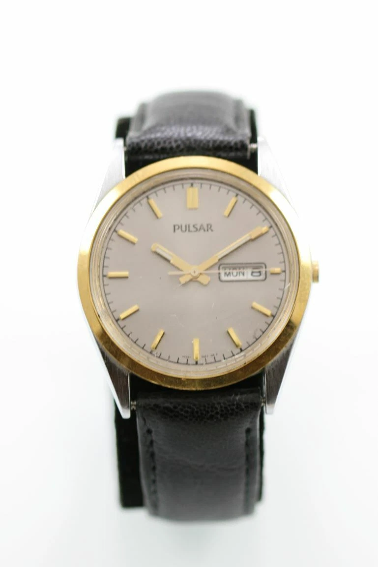 SEIKO PULSAR Orologio Analogico Quarzo Uomo con Cinturino in Pelle PG8287X1
