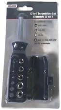 Tool Bench 12 in 1 SCREWDRIVER SET - Includes 6 Bits and 5 Sockets Handle  SALE