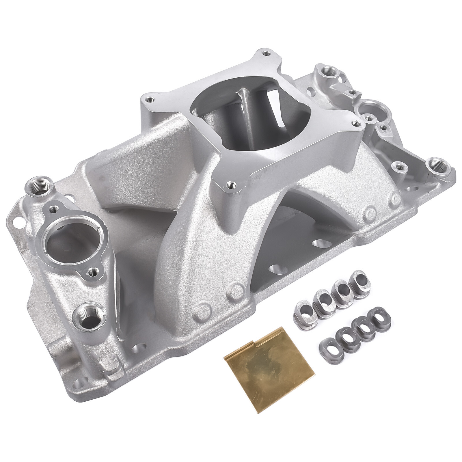 Kevinpower88 Single Plane Intake Manifold – Aluminum, Fits Small Block Chevy SBC 350/400 (1957-1995), 3000-7500 RPM