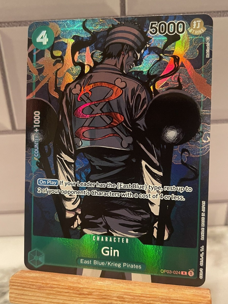 Gin OP03-024 SR Alternate Art Pillars Of Strength One Piece Card English NM
