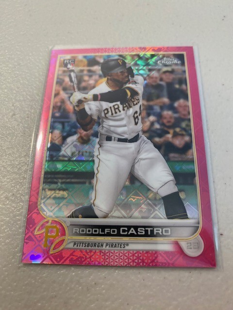 2022 Topps Chrome Logofractor Edition Pink #43 RODOLFO CASTRO  RC /199 Pirates