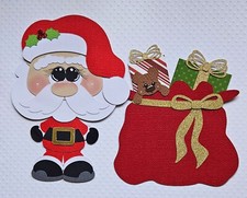 Santa Claus And His Bag. Scrapbook, Card Making Paper Piecing
