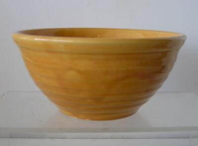 50's  BAUER California ART Pottery Ringed Behive #18 Orange / Yellow Mixing Bowl