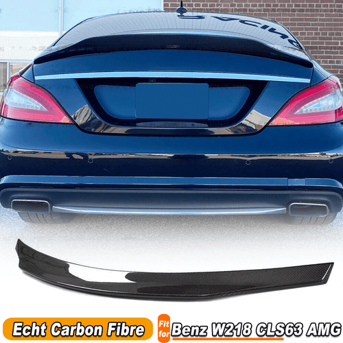Spoiler posteriore in carbonio per Mercedes CLS W218 C218 CLS63 AMG 12-17 spoiler ala labbro spoiler - Foto 1 di 10