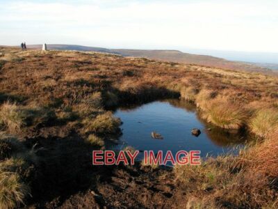 PHOTO  TRIG POINT ON HATTERALL RIDGE OFFA'S DYKE LDP FOLLOWS THIS RIDGE WHICH FO