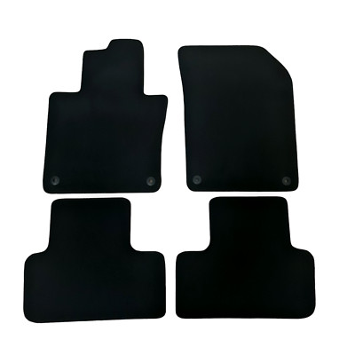 Car Floor Mats For Volvo XC60 Velour Waterproof Black Carpet Rugs Auto Liners 4p