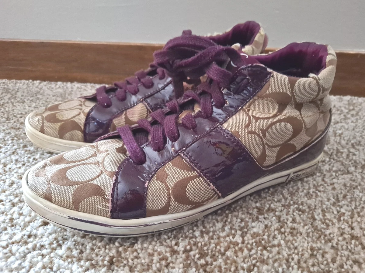 Purple high top tennis best sale shoes