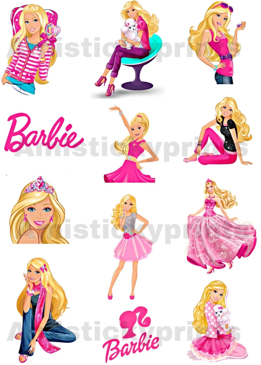 Barbie Stickers Cute Pink