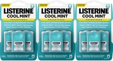 216 Listerine Pocketpaks Breath Strips - Cool Mint, 24 ct, 3pk (Lot of 3)
