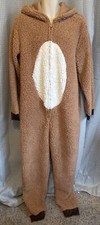 RUDOLPH THE RED NOSED REINDEER ONE PIECE PAJAMAS/COSTUME ADULT XL, FUN VGC HNG