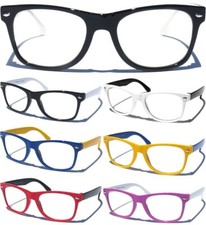 SMALL CHILD SIZE KIDS Clear Lens Glasses Classic Horn Rim Design Color Frame New