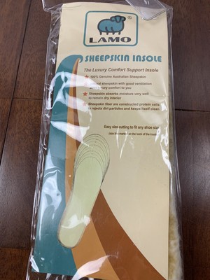 Lamo Sheepskin insole 100% Australian sheepskin Mens NEW 