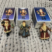 Vintage 6” Paper Mache Santas