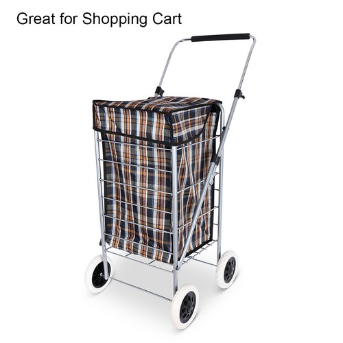 2pcs Shopping Cart Wheels Travelling Trolley Caster Replacement 5" Dia - Picture 4 of 4