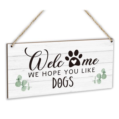 Welcome Sign for Front Door Farmhouse & Home Decor Wood Sign Plaque Welcome S...