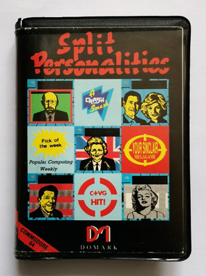 Commodore 64 Split Personalities Spiel von Domark - getestet funktioniert