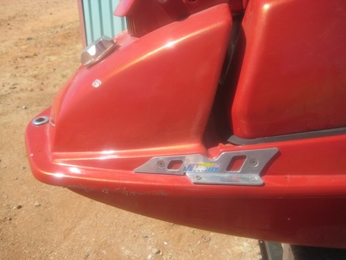 Kawasaki 440 550 JS SX JETTRIM POLISHED Hull Nose Side Braces With Hardware