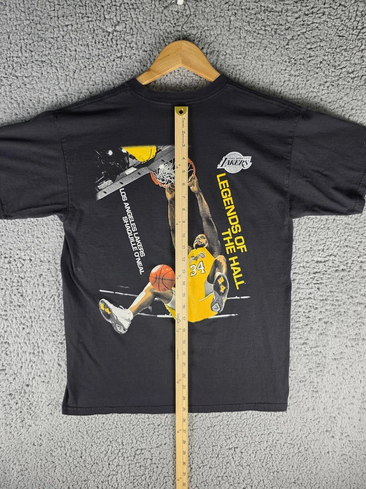 Camisa de baloncesto de la NBA mediana de Los Angeles Lakers para hombre Shaquille O'Neal Legend Foto 3 de 4