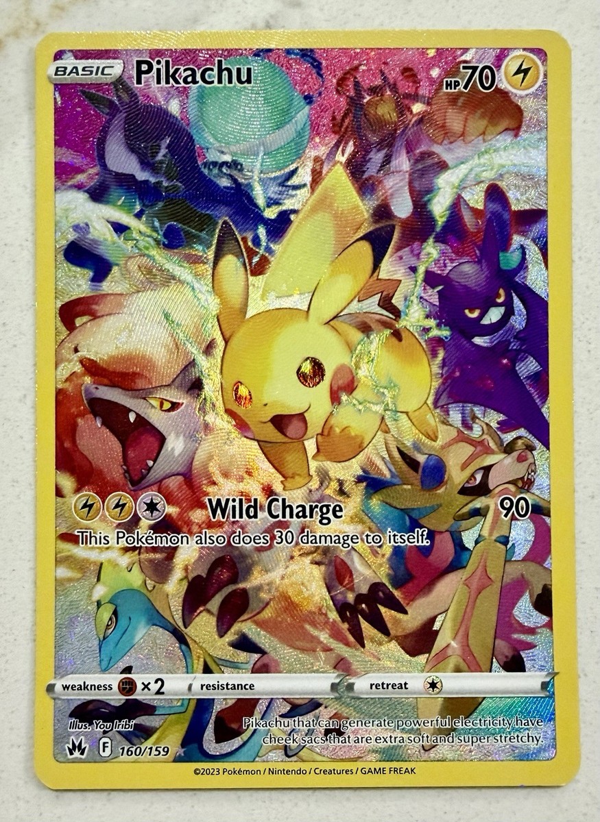 Pikachu 160/159 - SWSH Crown Zenith Secret Rare Holo - Pokemon TCG